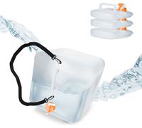 relaxdays Bidon d'eau pliable, 4 pièces, 20 l