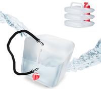 relaxdays Bidon d'eau pliable, 4 pièces, 20 l
