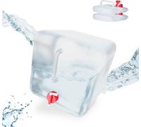 relaxdays Bidon d'eau pliable, lot de 3, 20 l