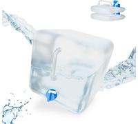 relaxdays Bidon d'eau pliable, lot de 3, 20 l