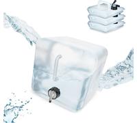 relaxdays Bidon d'eau pliable, set de 4 pièces