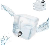 relaxdays Bidon d'eau pliable, set de 4 pièces