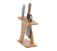 Relaxdays Bloc à couteaux non garni en bambou