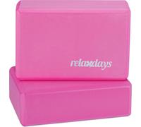 relaxdays Bloc de yoga, set de 2 pièces