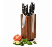 Relaxdays Bloc magnétique couteaux, insert brosses