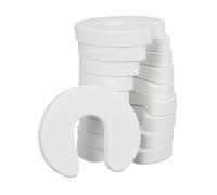 Relaxdays Bloque-porte, lot de 10, pour tiroir, anti-pincement pour bébés et enfants, mousse, HLP 2 x 9 x 10,5, blanc