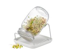 Relaxdays Bocal de germination avec support