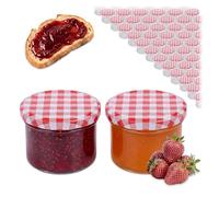 Relaxdays Bocaux, Lot de 100, 220 ML, Couvercle Twist-Off, pour confitures et conserves, Transparents