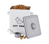 Relaxdays Boîte à croquettes métal avec pelle