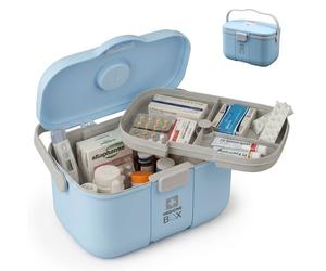 Relaxdays Boîte à médicaments en plastique