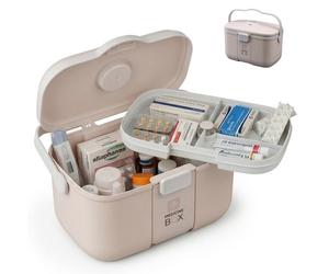 Relaxdays Boîte à médicaments en plastique