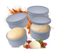 Relaxdays Boîte à pâte avec couvercle, lot de 4