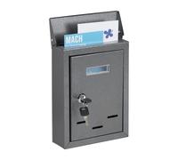 Relaxdays Boîte aux lettres avec plaque nominale