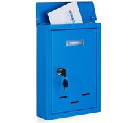 relaxdays Boîte aux lettres avec porte-nom