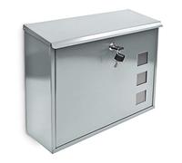 relaxdays 10017419_55 relaxdays Briefkasten silber