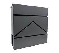 Relaxdays Boîte aux lettres métal, porte-journaux