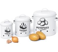 relaxdays Boîte de rangement pour pommes de terre, lot de 3