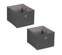relaxdays Boîte de rangement en kit de 2 pièces