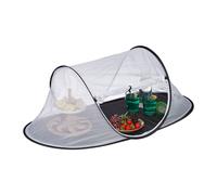 relaxdays Bonnet anti-mouches blanc, noir