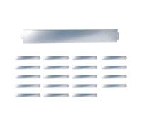 Relaxdays Bordure de gazon argentée