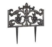 Relaxdays Bordure de jardin bronze 4 éléments