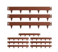 Relaxdays Bordure de pelouse effet rouille