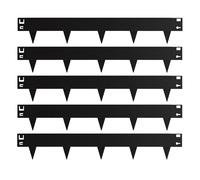 Relaxdays Bordure pelouse noire