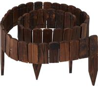 relaxdays Bordure de plate-bande en bois flexible