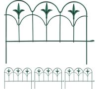 relaxdays Bordure de plate-bande en métal, set de 4 pièces