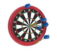 Relaxdays Bordure de protection pour cible pour jeu de fléchettes "R5" tournoi dartboard 45 cm diamètre, bordeaux