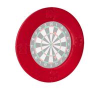 Relaxdays, rouge Bordure de protection R7,bague cible pour jeu de fléchettes tournoi dartboard 45 cm, Ø 72 cm, Adulte unisexe, 72 x 72 x 3 cm