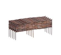 Relaxdays Bordure en osier, vendue en lot