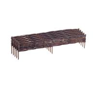Relaxdays Bordure en osier, vendue en lot