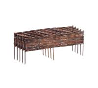 Relaxdays Bordure en osier, vendue en lot