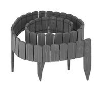 Relaxdays Bordure flexible en bois