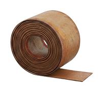 Relaxdays Bordure pelouse, 5 m x 15 cm, métal, Aspect rouillé, Rouleau, Bordure Flexible pour parterres et pelouse, Brun