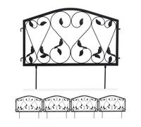 Relaxdays Bordure potager 8 éléments antique noir