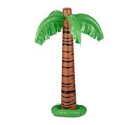 Relaxdays Bouée gonflable Palmier tropical XXL – Piscine et plage, multicolore, 80×62×62 cm