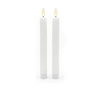 Relaxdays Lot de 2 bougies LED en cire