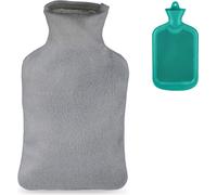 relaxdays Bouillotte avec housse 1,5l