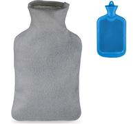 relaxdays Bouillotte avec housse 1,5l