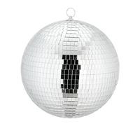 Relaxdays Boule à facettes, à Suspendre, Boule Disco pour Votre Prochaine soirée, diamètre : 25 cm, argentée