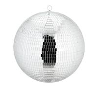 Relaxdays Boule à facettes, à Suspendre, Boule Disco pour Votre Prochaine soirée, diamètre : 40 cm, argentée