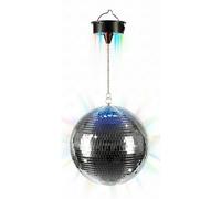 Relaxdays Boule à facettes motorisée & LED