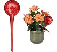 relaxdays Boule d'arrosage, set de 2, verre
