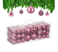 relaxdays Boules de Noël, set de 76 pièces