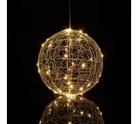 Relaxdays Boule lumineuse LED de 25 cm de diamètre