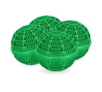 Relaxdays Boules de Lavage, écologiques et hypoallergéniques, 9,5 x 10,5 cm, Vert