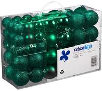 relaxdays Boules de Noël set de 100 pièces
