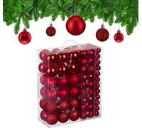 relaxdays Boules de Noël, set de 138 pièces
